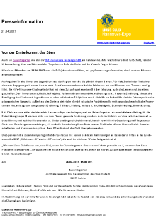 Thumbnail for Auch in diesem wird der Zukunftsgarten, Lehrte, wieder unterstützt