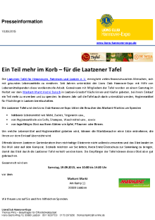 Thumbnail for Bei MArkant werden Sachspenden für die Laatzener Tafel gesammelt