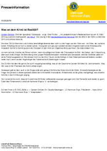 Thumbnail for Carsten Schütte las in der Handwerkskammer - LionsCrime 2019